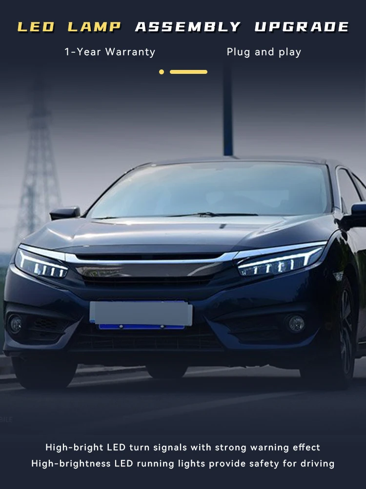 Пара автомобильных Стайлингов для Honda Civic G10 2016-2020, передний фонарь, полностью светодиодный указатель поворота, светодиодный динамический сборный инструмент, аксессуары
Пара автомобильных Стайлингов для Honda Civic G10 2016-2020, передний фонарь, полностью светодиодный указатель поворота, светодиодный динамический сборный инструмент, аксессуары