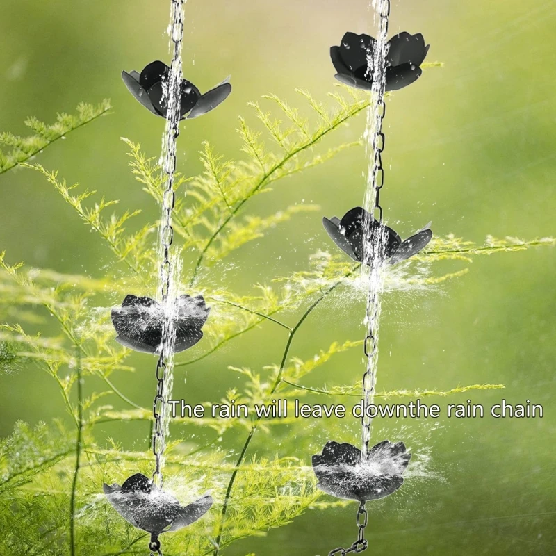 Flower Rain Chain Iron Flower Cups Rain Chain for Gutters Eaves Drainage Dropship
Flower Rain Chain Iron Flower Cups Rain Chain for Gutters Eaves Drainage Dropship