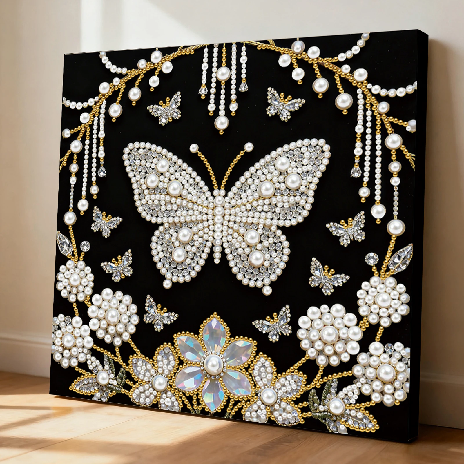 Flower Butterfly DIY Pearl Painting Kit for Adults Home Decor 25x25cm With Frame
Flower Butterfly DIY Pearl Painting Kit for Adults Home Decor 25x25cm With Frame