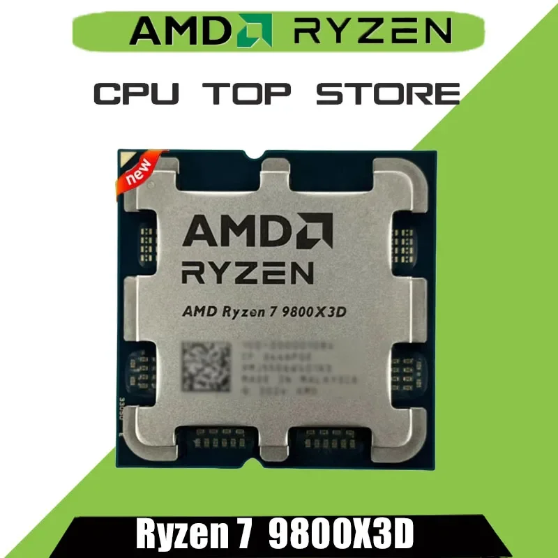 AMD Ryzen 7 9800X3D Desktop CPU 8-Core 16-Thread up to 5.2GHz 96MB Cache AM5 Socket for Gaming - No Package Included
AMD Ryzen 7 9800X3D Desktop CPU 8-Core 16-Thread up to 5.2GHz 96MB Cache AM5 Socket for Gaming - No Package Included