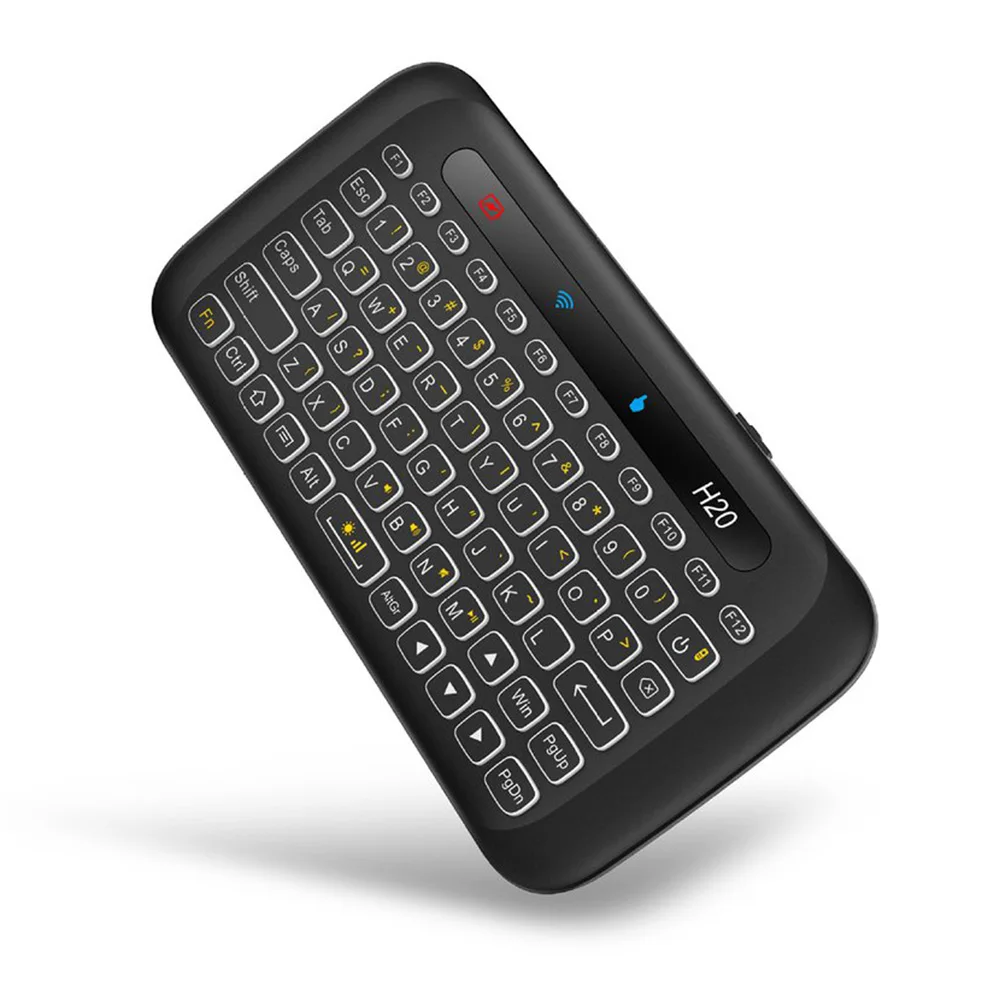 H20 Mini Wireless Keyboard with Backlight Touchpad 2.4GHz Air mouse IR Leaning Remote Control for Andorid TV Box PC Dropshipping
H20 Mini Wireless Keyboard with Backlight Touchpad 2.4GHz Air mouse IR Leaning Remote Control for Andorid TV Box PC Dropshipping