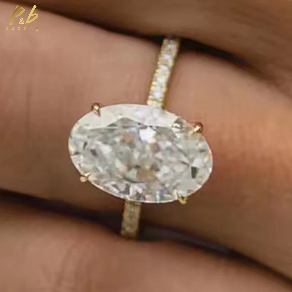 PuBang Sparkling VVS1 3EX D Color Oval Cut Moissanite Ring for Women 8 CT 18k Gold Wedding Engagement Gifts With GRA Certificate
PuBang Sparkling VVS1 3EX D Color Oval Cut Moissanite Ring for Women 8 CT 18k Gold Wedding Engagement Gifts With GRA Certificate