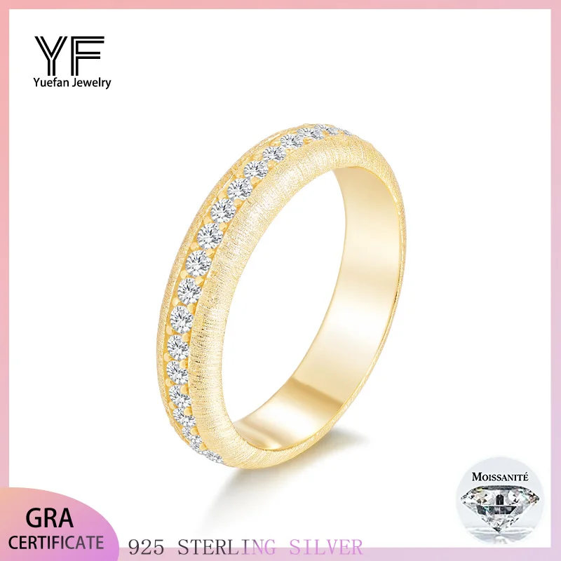 S925 sterling silver full-ring single-row moissanite women's ring, retro brushed and small fragrance style, women's wedding ring
S925 sterling silver full-ring single-row moissanite women's ring, retro brushed and small fragrance style, women's wedding ring