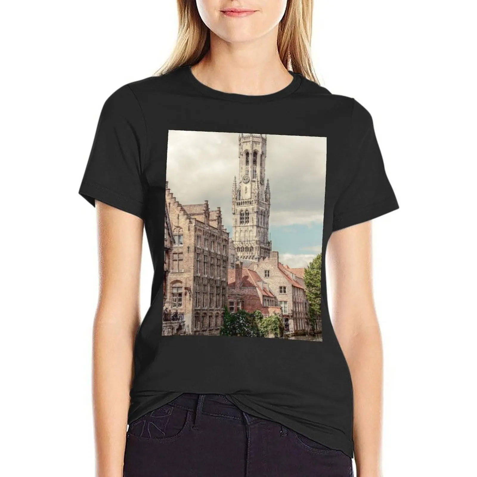 Belfry The Tower Bruges Romantic Canal T-Shirt female quick drying hippie clothes western t shirts for Women
Belfry The Tower Bruges Romantic Canal T-Shirt female quick drying hippie clothes western t shirts for Women