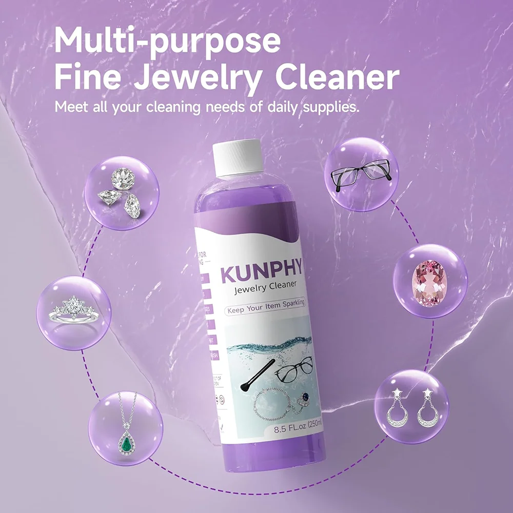 Kunphy 250ml jewelry ultrasonic solution for cleaning glasses lenses jewelry necklaces rings suitable for ultrasonic cleaners
Kunphy 250ml jewelry ultrasonic solution for cleaning glasses lenses jewelry necklaces rings suitable for ultrasonic cleaners