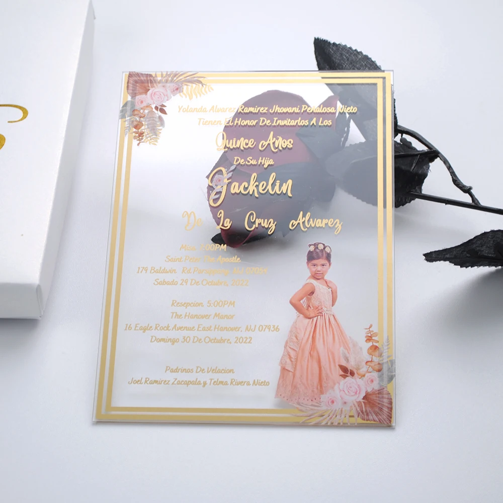 Acrylic Invite with Blank Box, Personalized, Custom, Children Birthday, Baptism, Communion, Card, 10Pcs
Acrylic Invite with Blank Box, Personalized, Custom, Children Birthday, Baptism, Communion, Card, 10Pcs