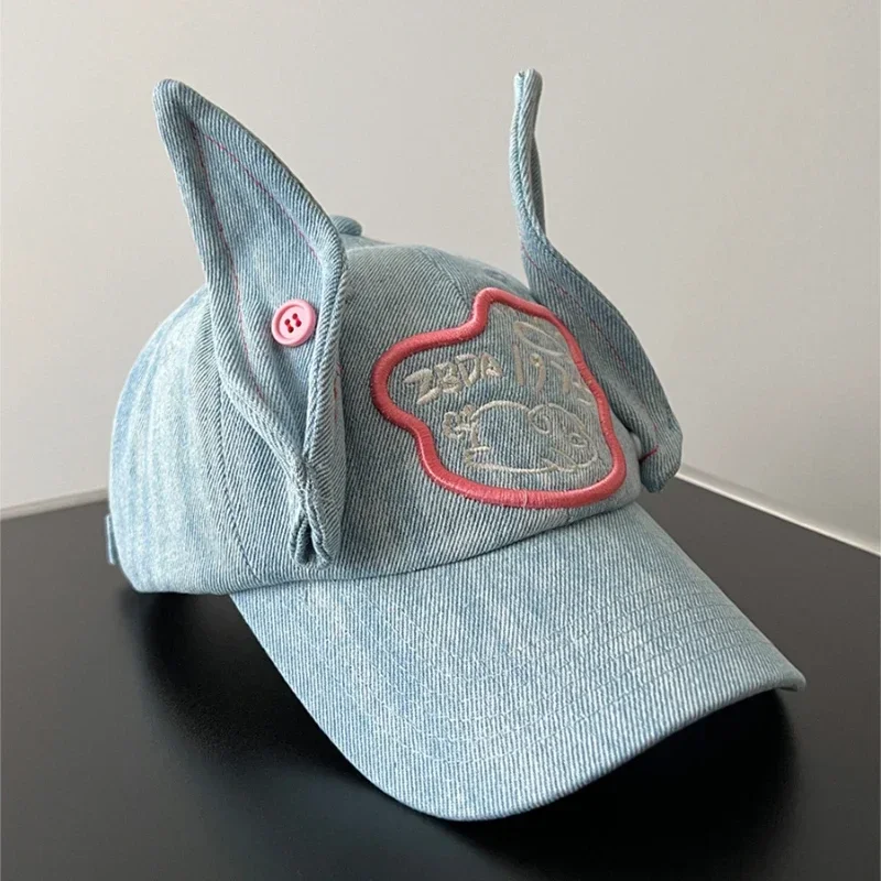 New Personalized Rabbit Ear Baseball Cap Y2K Spring and Summer Versatile Niche Design Denim Snapback Hats for Men and Women
New Personalized Rabbit Ear Baseball Cap Y2K Spring and Summer Versatile Niche Design Denim Snapback Hats for Men and Women