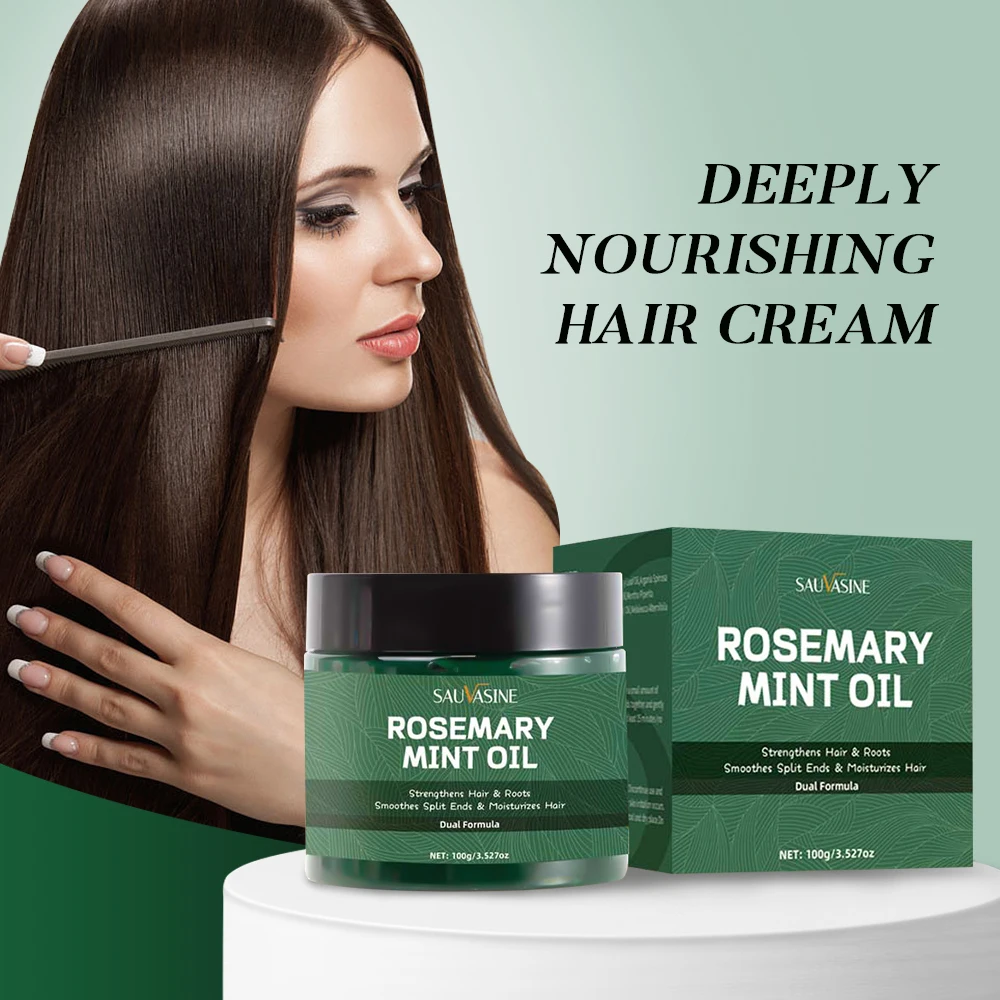 Rosemary Mint Oil Hair Conditioner Moisturizing Hair Mask Nourish Hair Roots Smooth Repair Split Ends Hair Conditioner Essence
Rosemary Mint Oil Hair Conditioner Moisturizing Hair Mask Nourish Hair Roots Smooth Repair Split Ends Hair Conditioner Essence