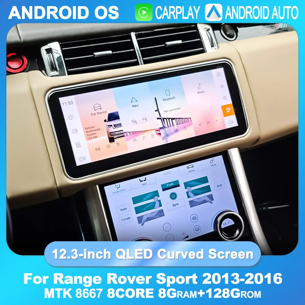 12.3" Car Radio Player for Range Rover Sport 2013-2016 Android 13 Video Player Carplay Multimedia GPS Navigation Curved Screen
12.3" Car Radio Player for Range Rover Sport 2013-2016 Android 13 Video Player Carplay Multimedia GPS Navigation Curved Screen