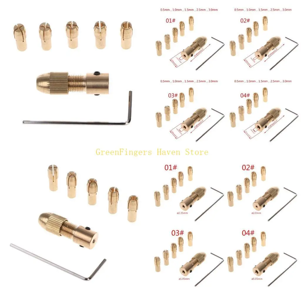 F68d 7pcs/set 2/2,35/4,05/5,05 мм электрический моторный вал мини-зажим для патрона 0,5-3. 
F68d 7pcs/set 2/2,35/4,05/5,05 мм электрический моторный вал мини-зажим для патрона 0,5-3.