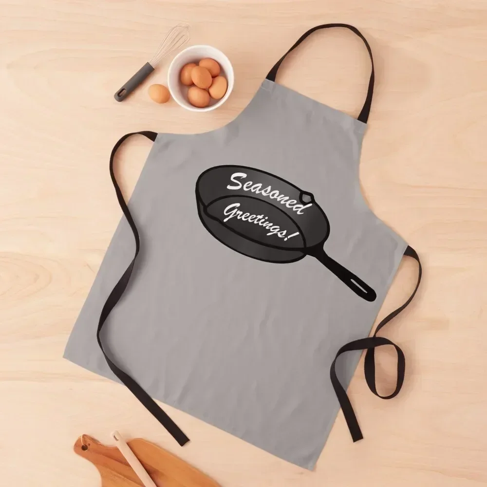 Seasoned Greetings Cast Iron Pan Apron Customizable Women's Dresses Men's Kitchen Novelties Kitchen And Home Apron 
Seasoned Greetings Cast Iron Pan Apron Customizable Women's Dresses Men's Kitchen Novelties Kitchen And Home Apron
