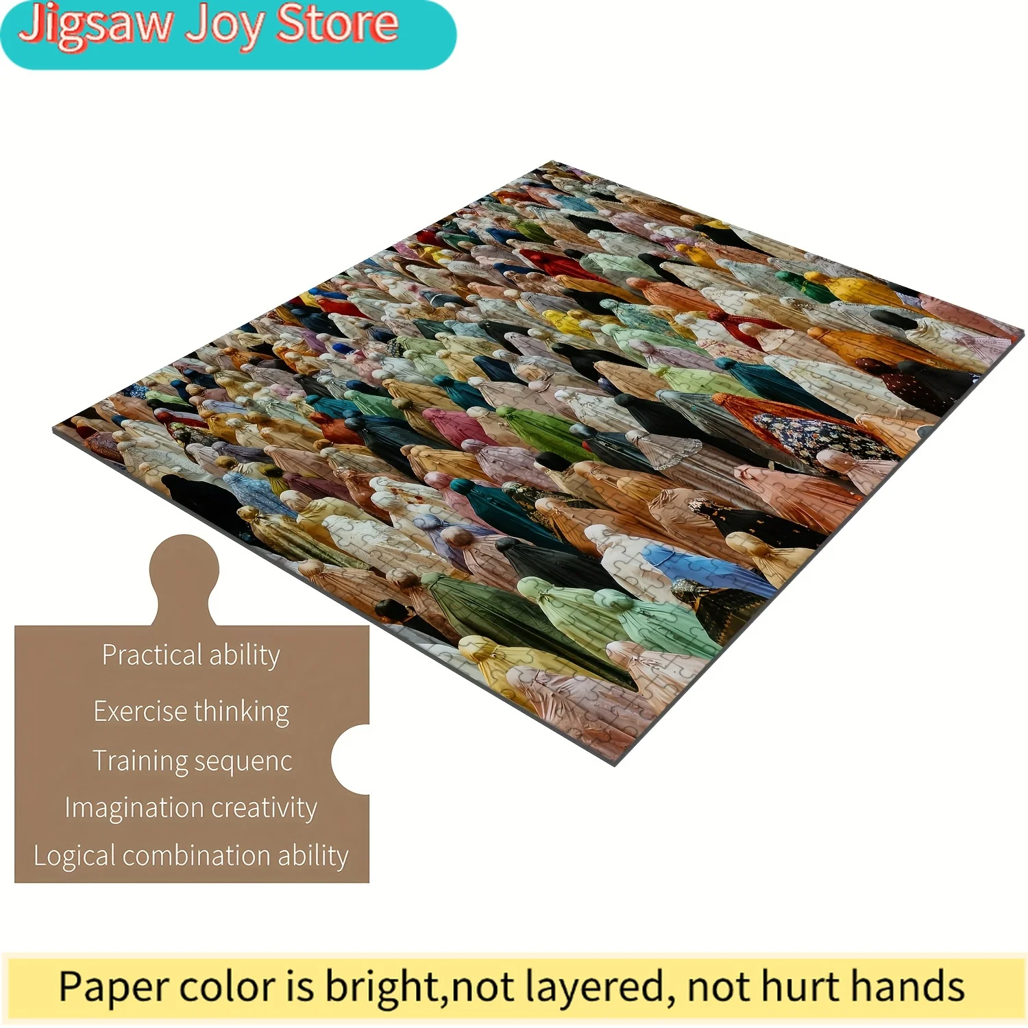 Пазл из 1000 деталей для всей семьи - дизайн «Мусульманские женщины молятся в мечети», красочные деревянные элементы для творчества, идеально подходят для совместного использования
Пазл из 1000 деталей для всей семьи - дизайн «Мусульманские женщины молятся в мечети», красочные деревянные элементы для творчества, идеально подходят для совместного использования