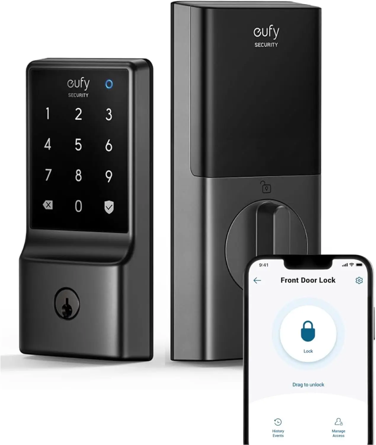 Smart WiFi Deadbolt Lock with Keyless Entry, Touchscreen Keypad, Easy Install, App Control, No Bridge Needed
Smart WiFi Deadbolt Lock with Keyless Entry, Touchscreen Keypad, Easy Install, App Control, No Bridge Needed