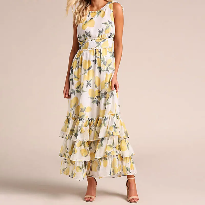 2023 Spring/Summer Dress Women O-Neck Sleeveless Dress Women Casual Print Long Dress Elegant Vestidos Femme Elegant Beach Dress
2023 Spring/Summer Dress Women O-Neck Sleeveless Dress Women Casual Print Long Dress Elegant Vestidos Femme Elegant Beach Dress