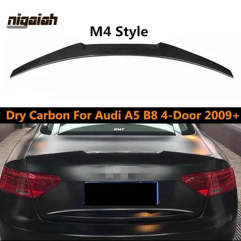 Dry Carbon Fiber Spoiler For AUDI A5 B8 4-Door 2009-2016 Sportback Coupe Wing Lip Spoilers High Quality M4 Car Accessories
Dry Carbon Fiber Spoiler For AUDI A5 B8 4-Door 2009-2016 Sportback Coupe Wing Lip Spoilers High Quality M4 Car Accessories