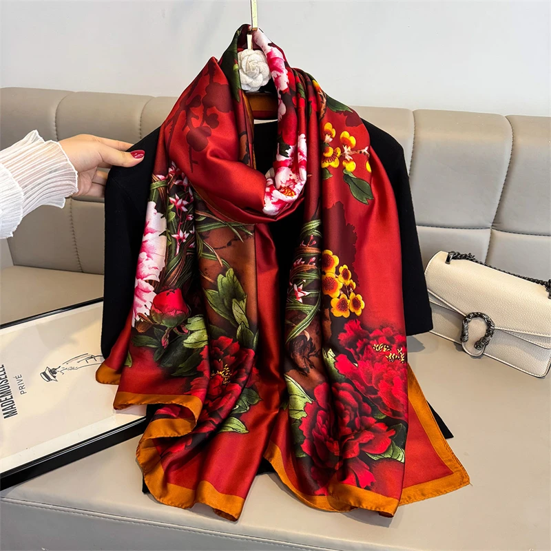 Women 180*80cm Cute Fashion Women's Soft Silk Missing Hijab Escarning Foulard Bandanna Silencers Beach Pareo
Women 180*80cm Cute Fashion Women's Soft Silk Missing Hijab Escarning Foulard Bandanna Silencers Beach Pareo