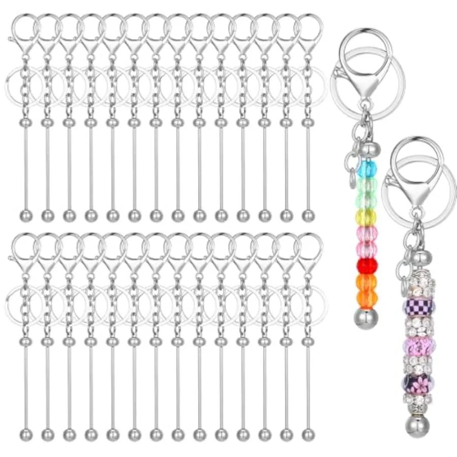 30 шт. металлические брелки из бисера, объемные заготовки, набор для изготовления ключей из бисера, серебряные брелки из бисера, подарки для женщин и мужчин, сделай сам, ремесло 
30 шт. металлические брелки из бисера, объемные заготовки, набор для изготовления ключей из бисера, серебряные брелки из бисера, подарки для женщин и мужчин, сделай сам, ремесло