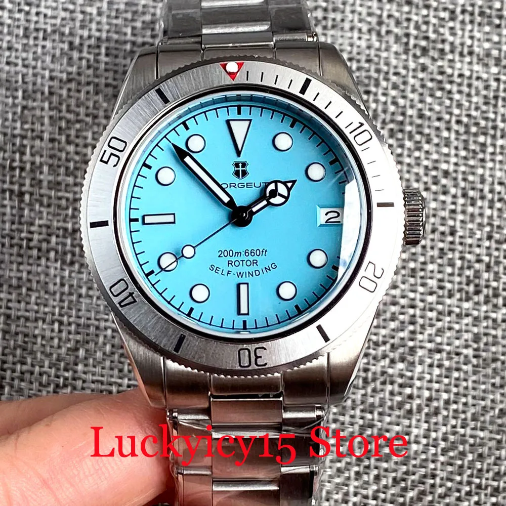 CORGEUT Brand Luxury 20ATM 39MM Sky Blue/Black Dial Automatic Japan NH35A Movement Men Watch Flat Sapphire Glass Mental Strap
CORGEUT Brand Luxury 20ATM 39MM Sky Blue/Black Dial Automatic Japan NH35A Movement Men Watch Flat Sapphire Glass Mental Strap