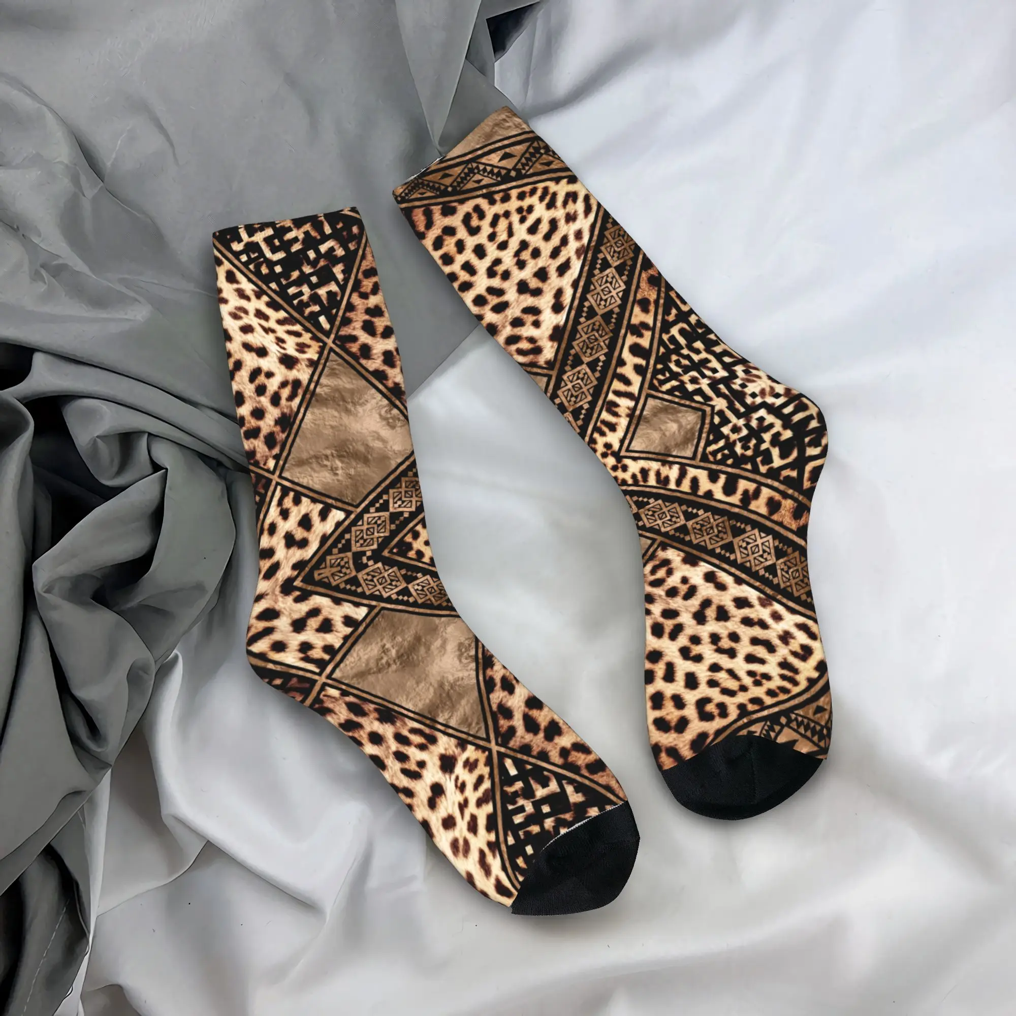 Custom Novelty Printed Ethnic Ornaments Leopard Print Socks for Men Women Stretchy Summer Autumn Winter Animal Skin Crew Socks
Custom Novelty Printed Ethnic Ornaments Leopard Print Socks for Men Women Stretchy Summer Autumn Winter Animal Skin Crew Socks