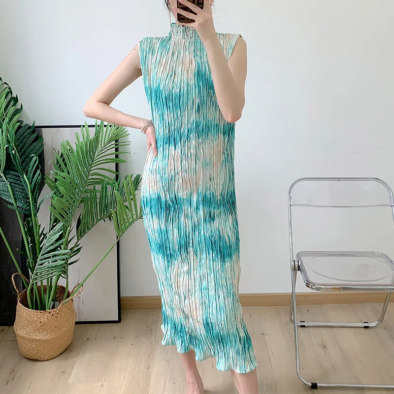 Pleated Dress 2023 Summer New Arrival Long Dress Slimming Western-style Pleated Women's Lined Dress
Pleated Dress 2023 Summer New Arrival Long Dress Slimming Western-style Pleated Women's Lined Dress