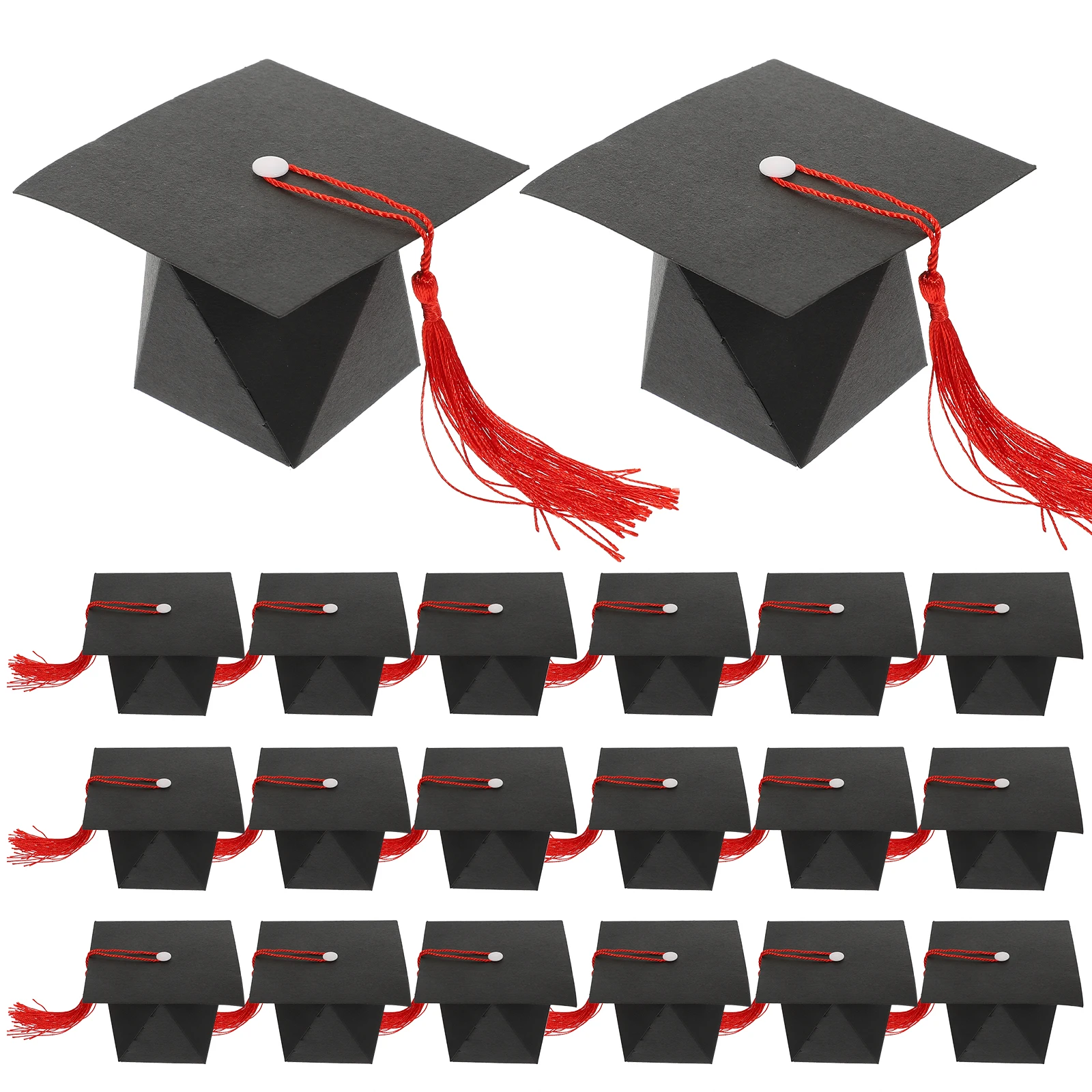 50pcs Graduation Candy Bachelor Hat Party Sweets Container Biscuit Case Candy Wrapping Box Gift Packaging Box Yellow Tassel
50pcs Graduation Candy Bachelor Hat Party Sweets Container Biscuit Case Candy Wrapping Box Gift Packaging Box Yellow Tassel