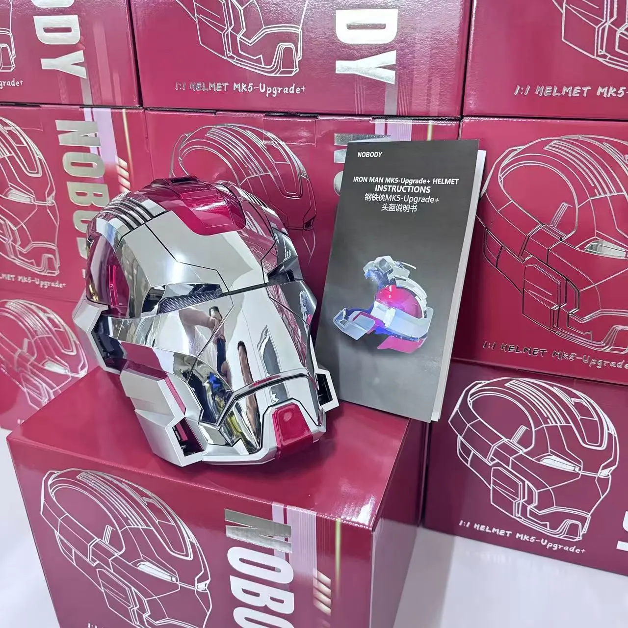 IN STOCK Upgraded Version Iron Man Helmet MK5 MARK17 Voice controlled Lighting Automatic Function Gift Toys
IN STOCK Upgraded Version Iron Man Helmet MK5 MARK17 Voice controlled Lighting Automatic Function Gift Toys