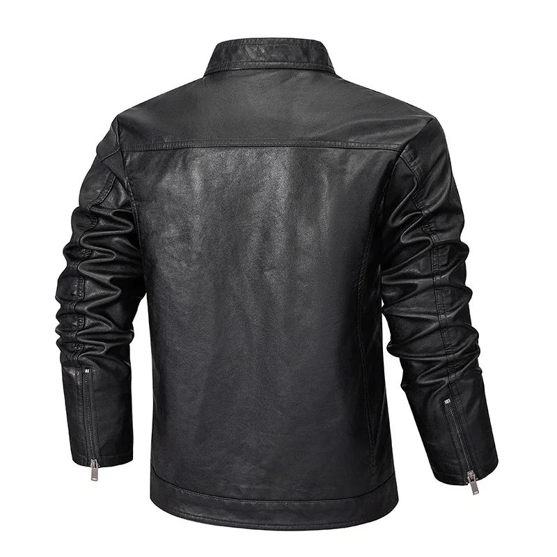 Men Brand Trend Jacket Autumn Winter Thick Leather Jacket Classic Retro Loose Standing Collar Men Moto Pu Leather Jacket Men's
Men Brand Trend Jacket Autumn Winter Thick Leather Jacket Classic Retro Loose Standing Collar Men Moto Pu Leather Jacket Men's