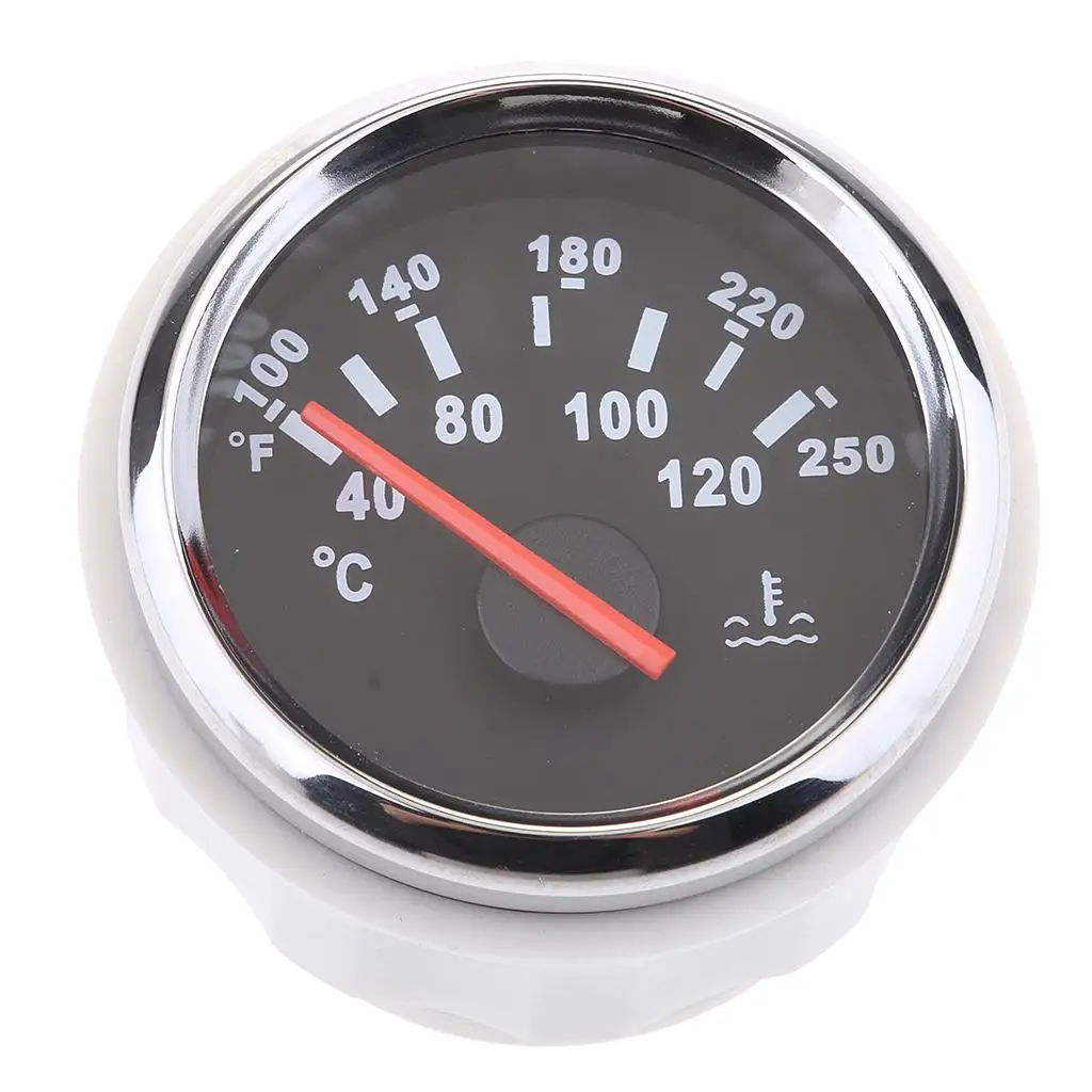 Marine Water Temperature Gauge High Sensitivity 52mm Electric Temp Meter Chrome Bezel for Boat Dashboard
Marine Water Temperature Gauge High Sensitivity 52mm Electric Temp Meter Chrome Bezel for Boat Dashboard