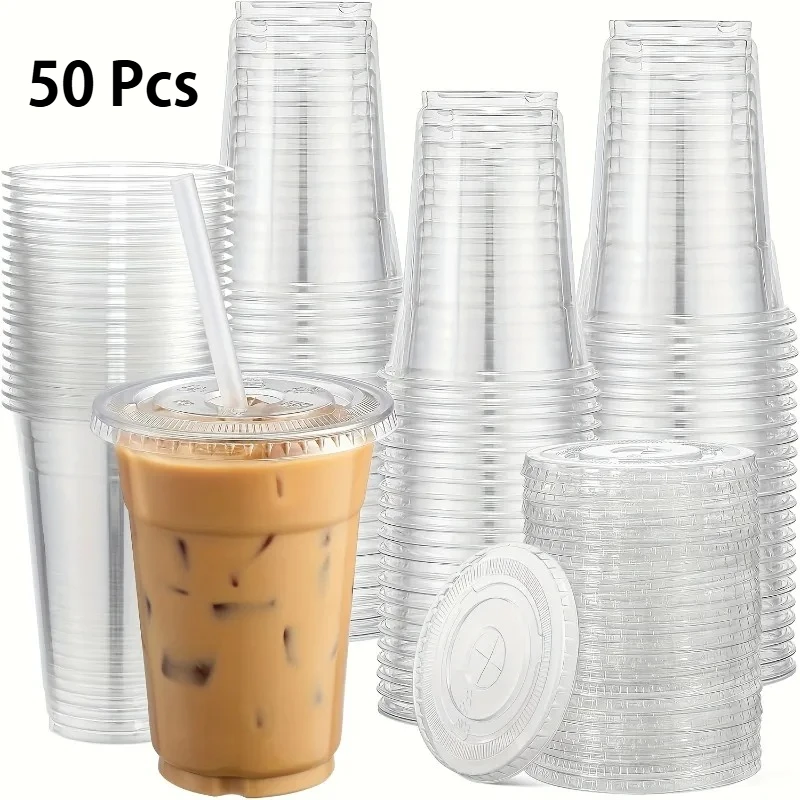 50Sets 12OZ Plastic Cups With Lids Clear Disposable Cups For Parties Iced Coffee Smoothie Milkshake Cold Drinks
50Sets 12OZ Plastic Cups With Lids Clear Disposable Cups For Parties Iced Coffee Smoothie Milkshake Cold Drinks