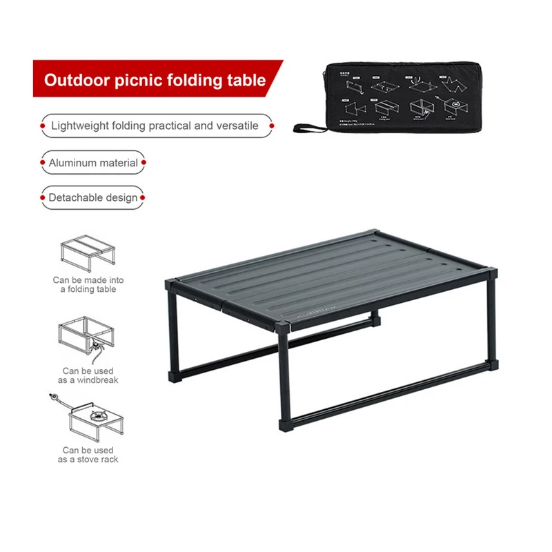 Foldable Picnic Table Lightweight Aluminum Alloy Hiking Camping Table with Bag Beach Desk Outdoor Furniture
Foldable Picnic Table Lightweight Aluminum Alloy Hiking Camping Table with Bag Beach Desk Outdoor Furniture