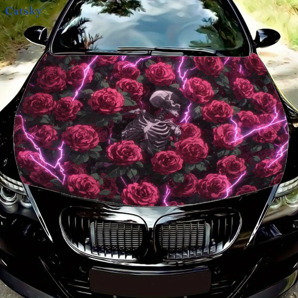 Dark Rose & Skull,Car Hood Decal, Self-Adhesive Waterproof PVC Car hood Sticker,Car Decoration Scratch Resistant Sticker Protect
Dark Rose & Skull,Car Hood Decal, Self-Adhesive Waterproof PVC Car hood Sticker,Car Decoration Scratch Resistant Sticker Protect