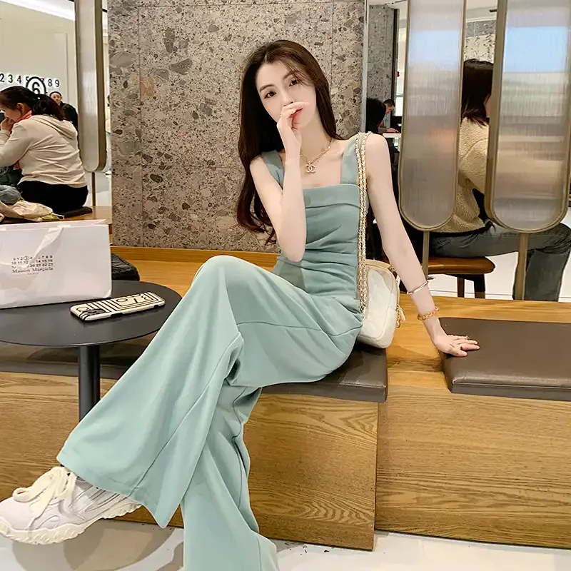 Fashionable Women's Suit 2026 Spring/summer Slimming Vest Casual Wide Leg Pants Elegant Women's Two-piece Set
Fashionable Women's Suit 2026 Spring/summer Slimming Vest Casual Wide Leg Pants Elegant Women's Two-piece Set