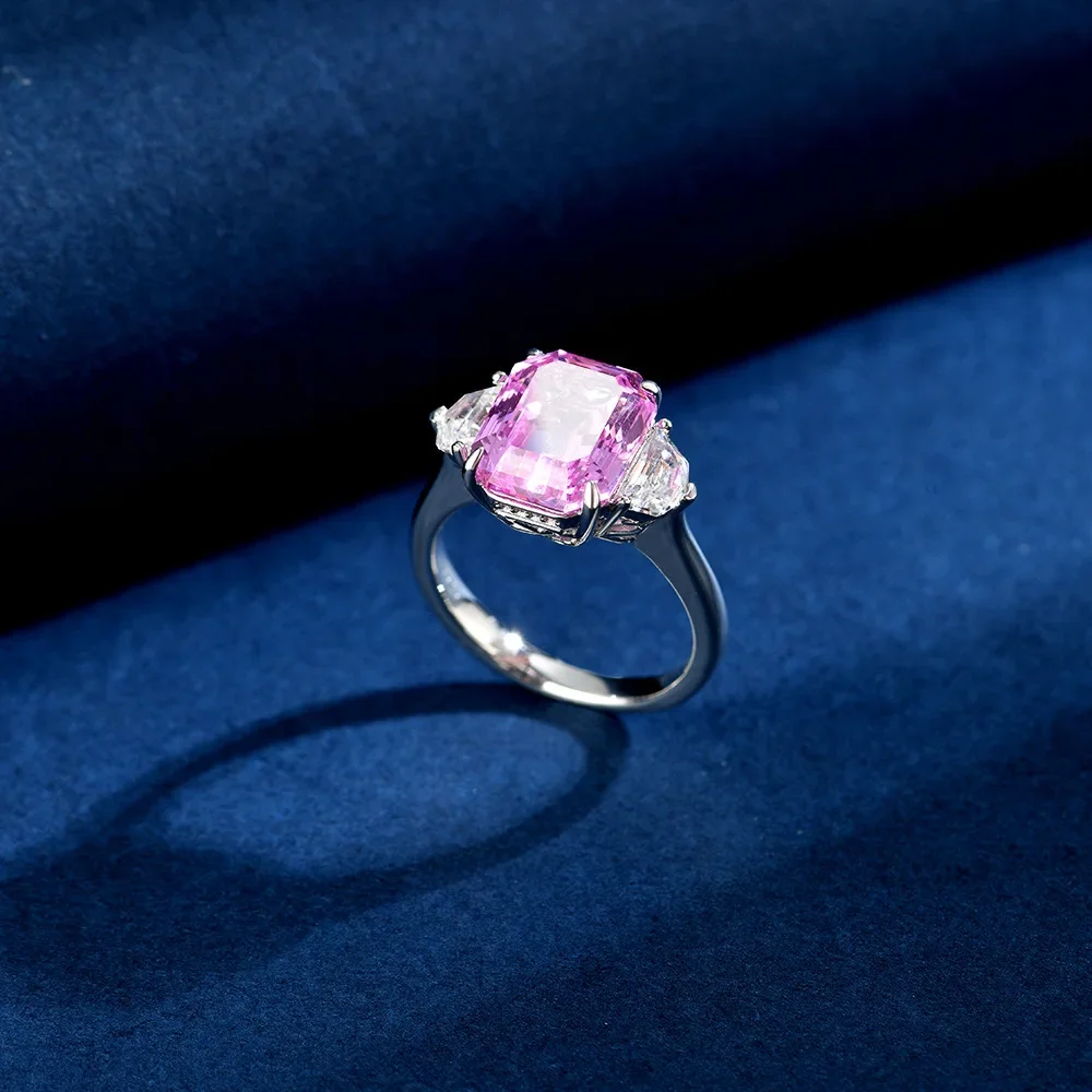 2025 S925 silver s925 silver 9 * 11 rectangular pink 2.5-carat trendy and fresh women's ring wedding jewelry
2025 S925 silver s925 silver 9 * 11 rectangular pink 2.5-carat trendy and fresh women's ring wedding jewelry
