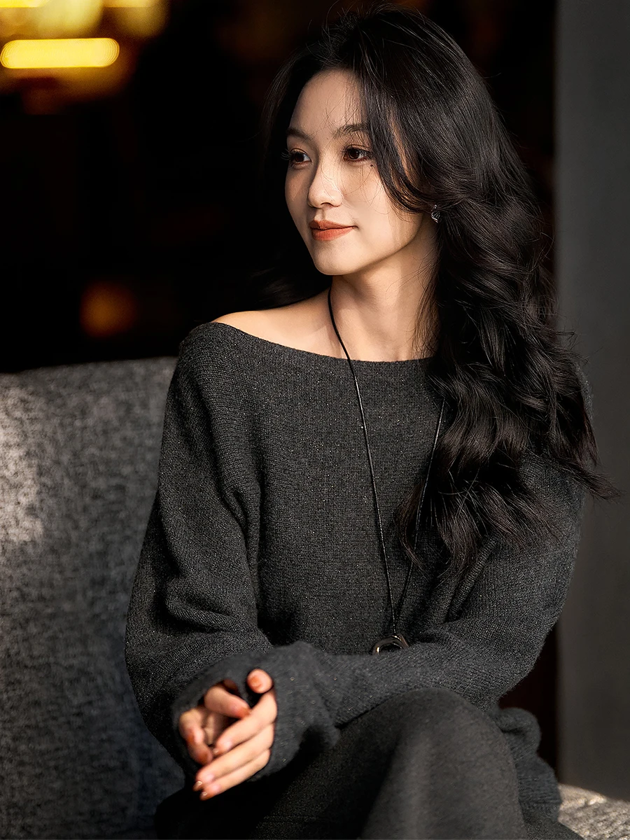 Вязаный свитер Netie: женский шерстяной свитер из кашемира, повседневный, теплый, модный, легкий, элегантный, новинка зимы 2025
Вязаный свитер Netie: женский шерстяной свитер из кашемира, повседневный, теплый, модный, легкий, элегантный, новинка зимы 2025