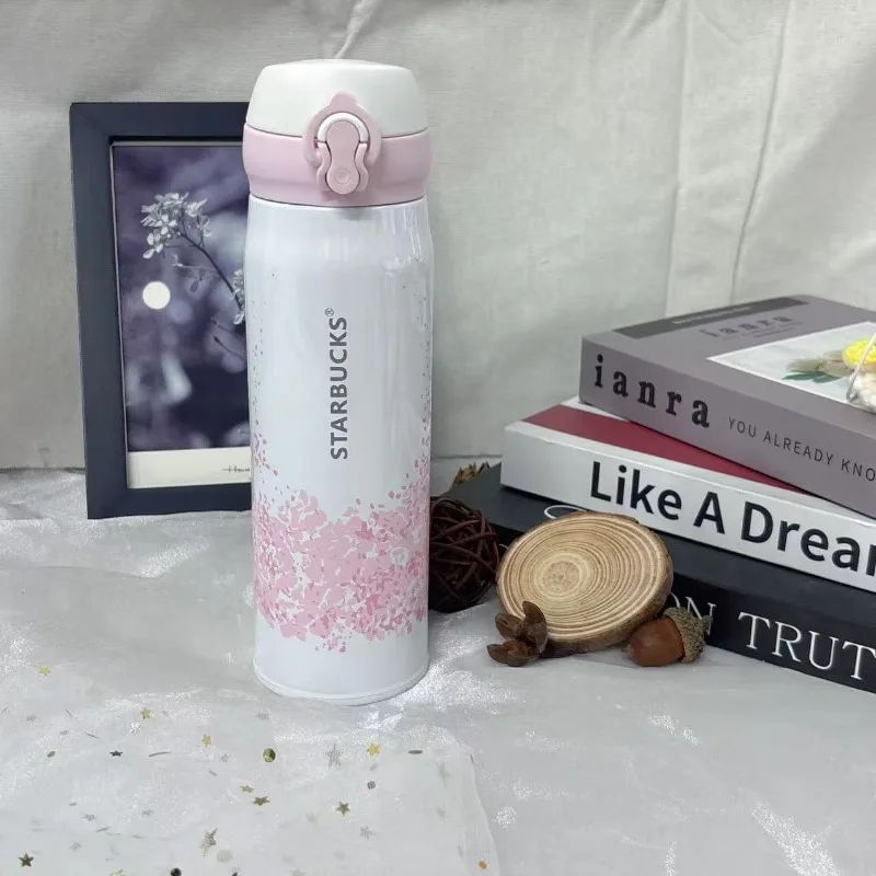 Starbucks Cute Pink Cherry Blossom Starbucks Style Insulated Flask, 500ml Portable Thermal Water Bottle
Starbucks Cute Pink Cherry Blossom Starbucks Style Insulated Flask, 500ml Portable Thermal Water Bottle
