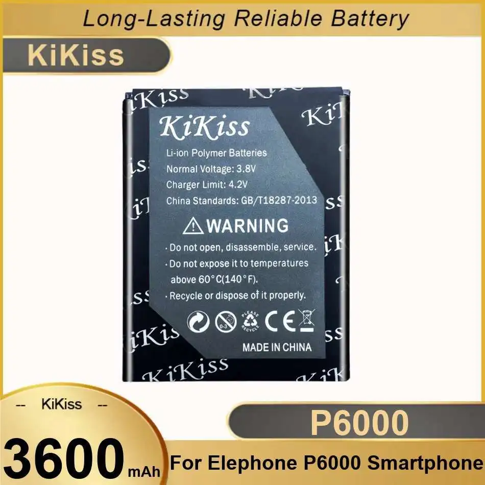 Для смартфона Elephone P6000 P6000 для аккумулятора мобильного телефона емкостью 3600 мАч, долговечная работа
Для смартфона Elephone P6000 P6000 для аккумулятора мобильного телефона емкостью 3600 мАч, долговечная работа