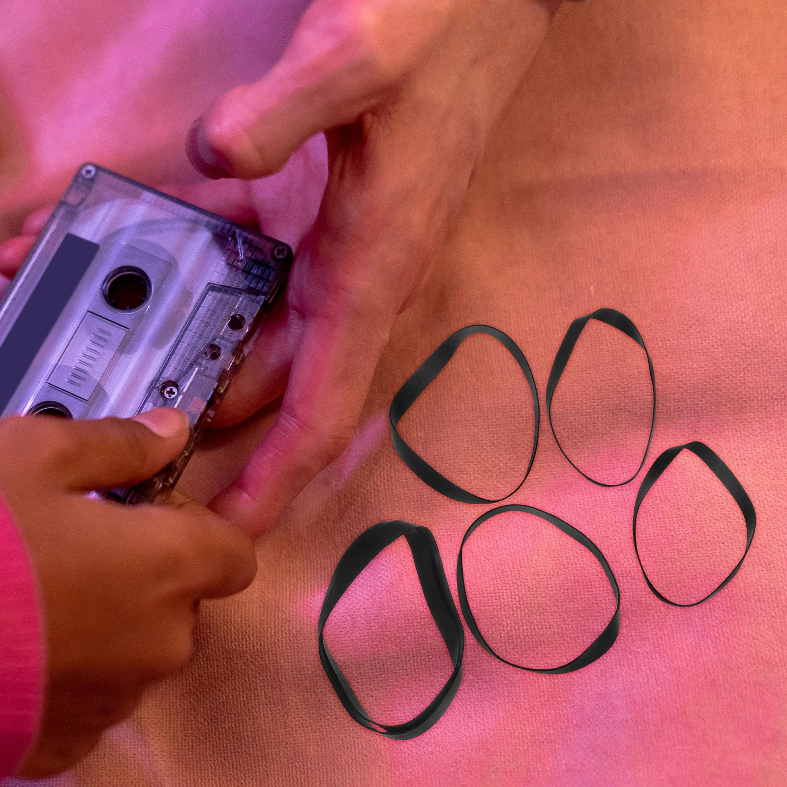 50pcs 40 135mm Recorder Rubber Belts for Cassette Video DVD Player Repair Maintenance Black Flat Mixed Length Stable Performance 
50pcs 40 135mm Recorder Rubber Belts for Cassette Video DVD Player Repair Maintenance Black Flat Mixed Length Stable Performance