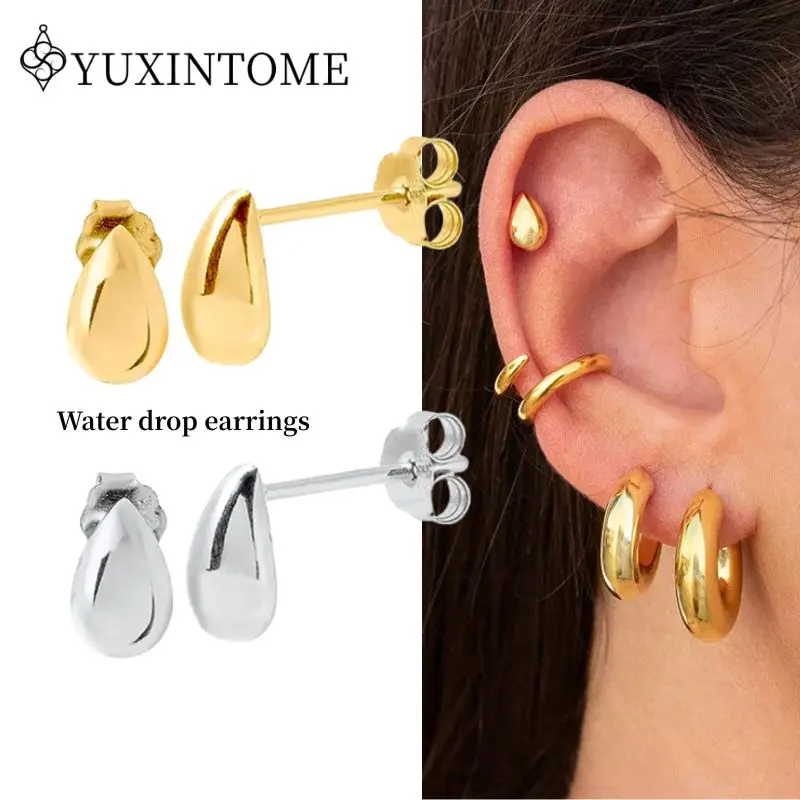 YUXINOME 925 Sterling Sliver Ear Needle Small Water Drop Stud Earrings For Women Simple Niche Earrings Fashion Party Jewelry
YUXINOME 925 Sterling Sliver Ear Needle Small Water Drop Stud Earrings For Women Simple Niche Earrings Fashion Party Jewelry