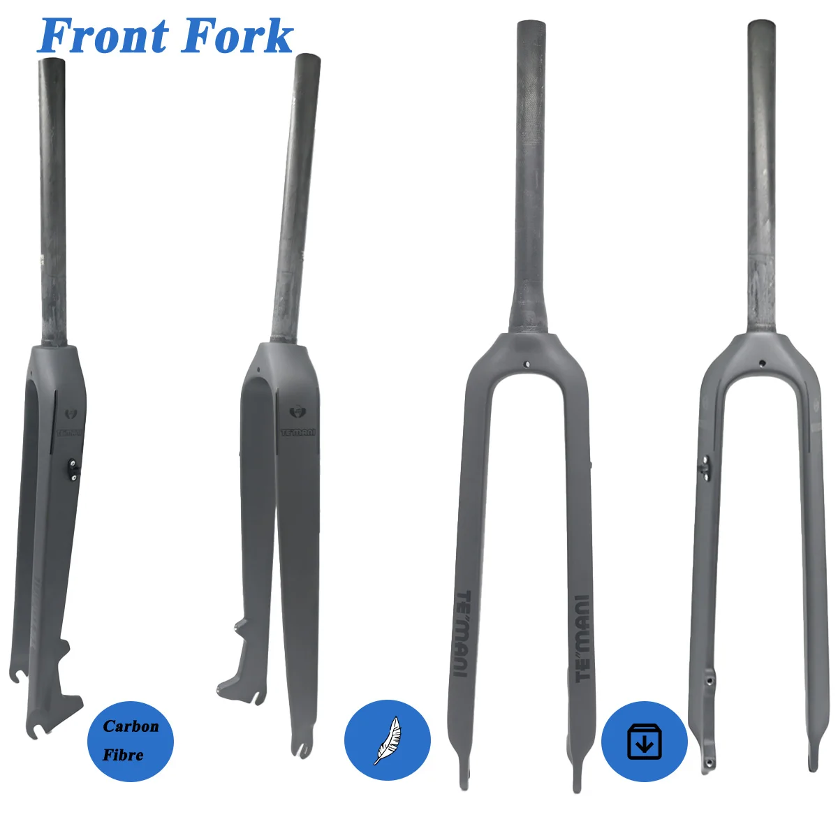 MTB Full Carbon Fiber front Fork,Straight/Tapared Tube ,9*100mm Quick Release,26/27.5/29 Inch,TEMANI
MTB Full Carbon Fiber front Fork,Straight/Tapared Tube ,9*100mm Quick Release,26/27.5/29 Inch,TEMANI