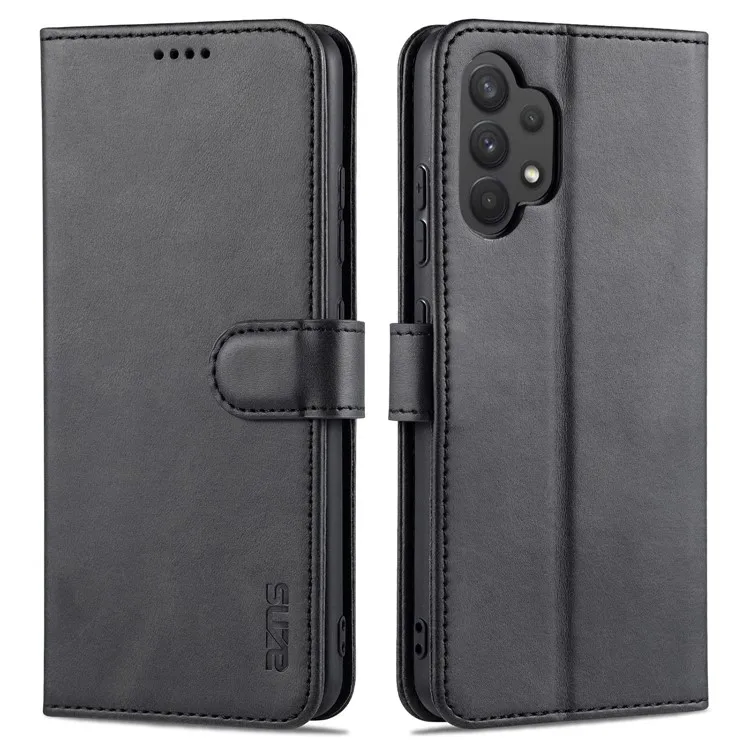 AZNS PU Leather Wallet Stand Phone Cover Shell for Samsung Galaxy A32 4G (EU Version) - Black
AZNS PU Leather Wallet Stand Phone Cover Shell for Samsung Galaxy A32 4G (EU Version) - Black