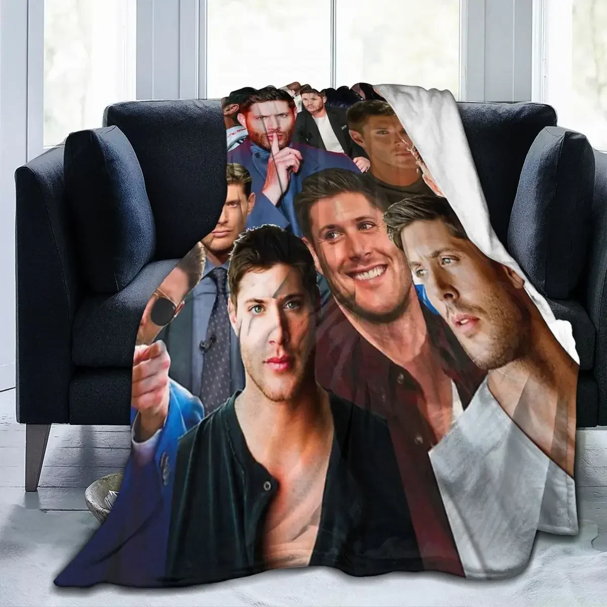 Throw Blanket Jensen Ackles Micro Fleece Blanket Four Sizes Retro Portable For Camping AntiPilling Blanket
Throw Blanket Jensen Ackles Micro Fleece Blanket Four Sizes Retro Portable For Camping AntiPilling Blanket