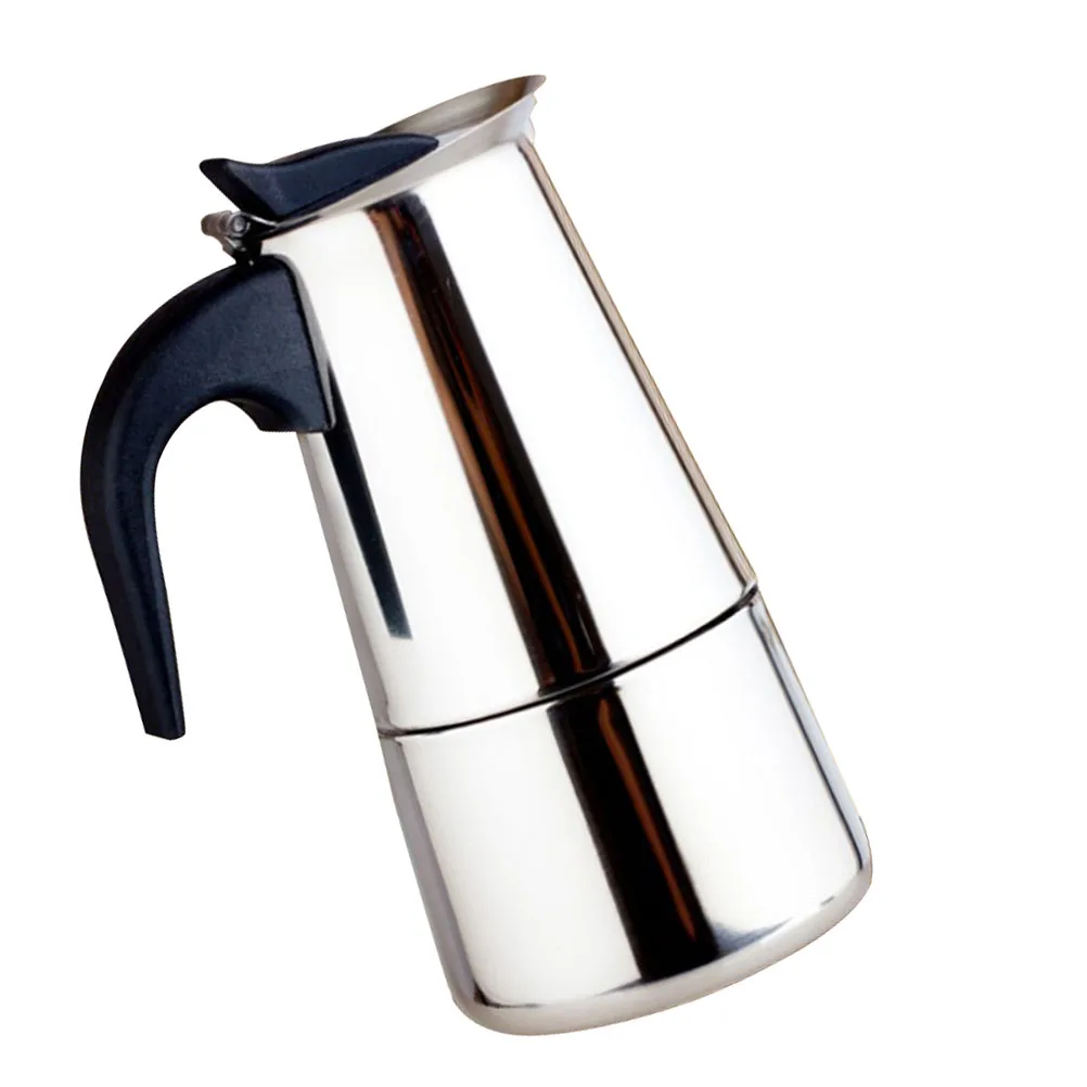 Stainless Steel Coffee Maker Mocha Espresso Latte Stovetop Filter Coffee Pot Tools Easy Clean for Home Office (200ML)
Stainless Steel Coffee Maker Mocha Espresso Latte Stovetop Filter Coffee Pot Tools Easy Clean for Home Office (200ML)