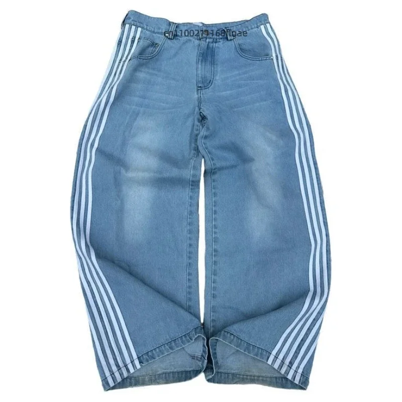 Street Dance Costumes, Striped Straight Leg Wide Leg Pants, Loose Casual Pants, American Retro Personality Street Hip-hop Jeans
Street Dance Costumes, Striped Straight Leg Wide Leg Pants, Loose Casual Pants, American Retro Personality Street Hip-hop Jeans