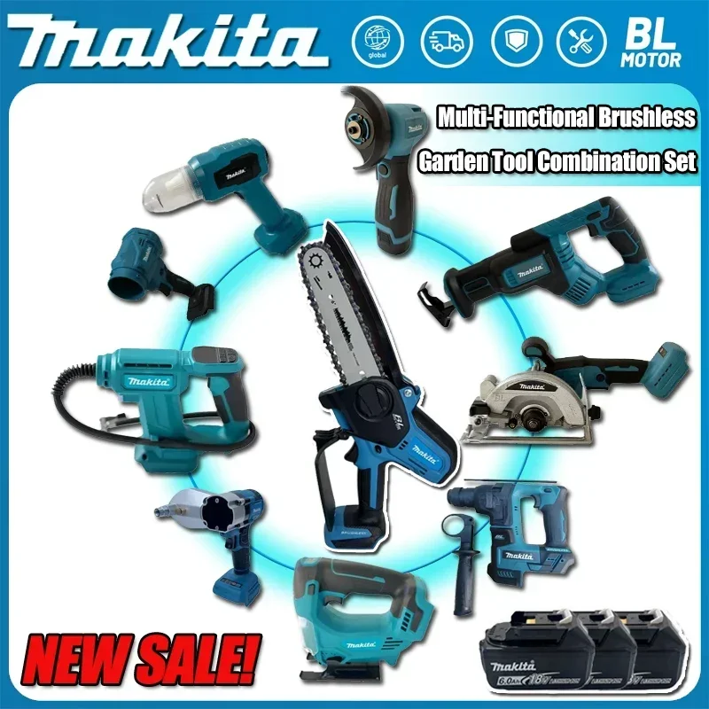 2026 Makita Brushless Grinder Butter Gun Chainsaw Inflator Combination Silicone Gun Cutting Machine Set for 18v Battery
2026 Makita Brushless Grinder Butter Gun Chainsaw Inflator Combination Silicone Gun Cutting Machine Set for 18v Battery