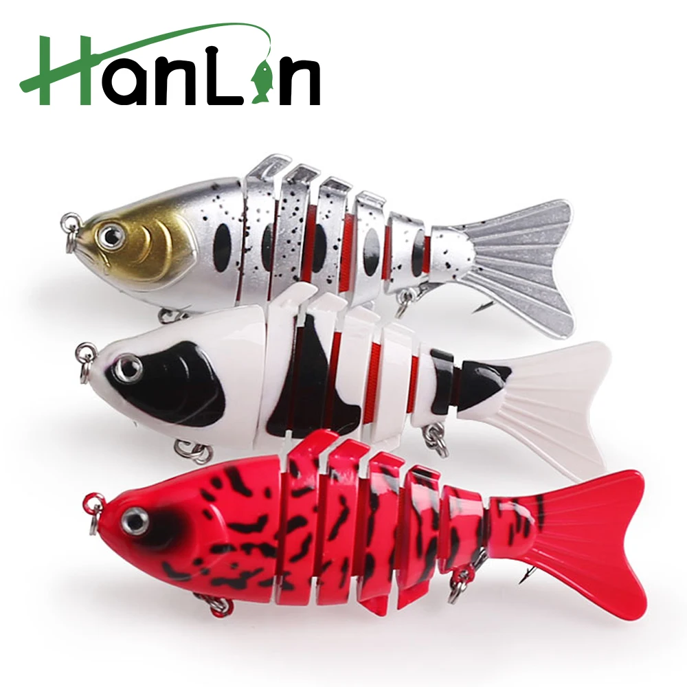 Hanlin 10cm/3.94in/15g Multi Jointed Fishing Lure Bright Colors Hard Plastic Artificial Sinking Wobbler Swimbait Bass Tackle
Hanlin 10cm/3.94in/15g Multi Jointed Fishing Lure Bright Colors Hard Plastic Artificial Sinking Wobbler Swimbait Bass Tackle