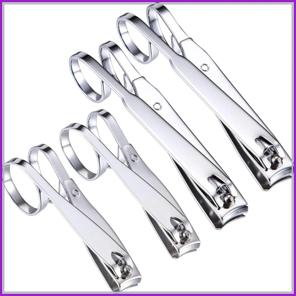 4 Pack EZ Grip Nail Clipper Set Stainless Steel Fingernail Toenail Trimmer Long Handle Travel Nail Kit for Men Women
4 Pack EZ Grip Nail Clipper Set Stainless Steel Fingernail Toenail Trimmer Long Handle Travel Nail Kit for Men Women