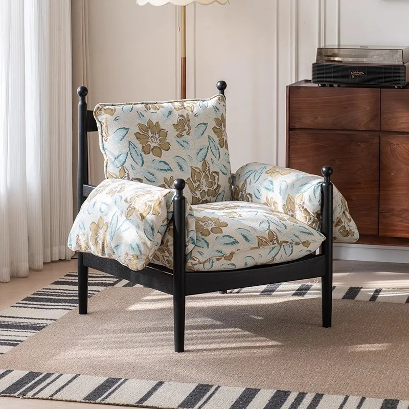 American retro solid wood home single casual sofa chair antique living room balcony
American retro solid wood home single casual sofa chair antique living room balcony