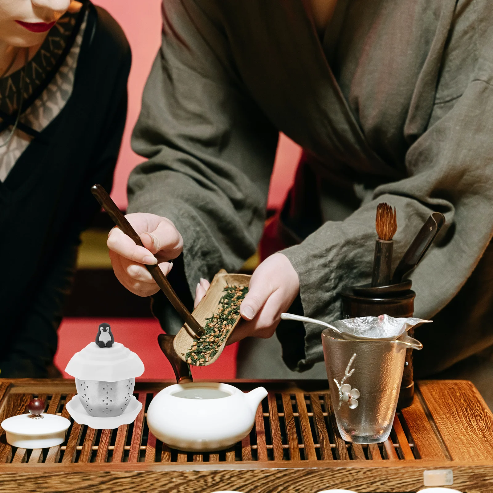 Animal Filter Stainless Steel Penguin Tea Strainer Reusable Mesh Infuser For Loose Leaf Tea Herbs Spices White
Animal Filter Stainless Steel Penguin Tea Strainer Reusable Mesh Infuser For Loose Leaf Tea Herbs Spices White