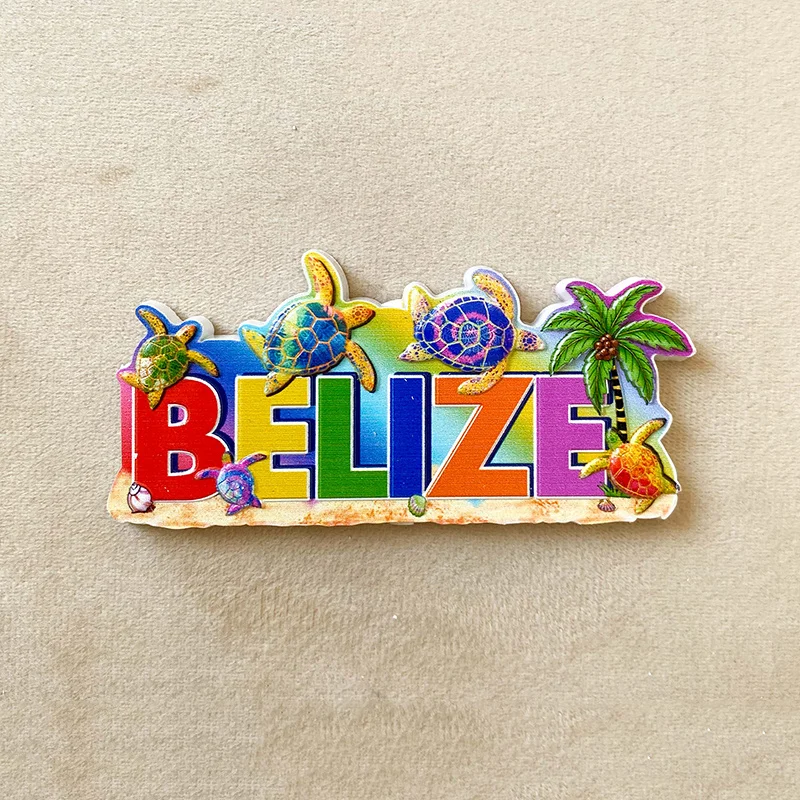 Belize City Fun Alphabet Sea Turtle Travel Souvenir 3D Home Decoration 3D Magnetic Refrigerator Magnet Gift
Belize City Fun Alphabet Sea Turtle Travel Souvenir 3D Home Decoration 3D Magnetic Refrigerator Magnet Gift