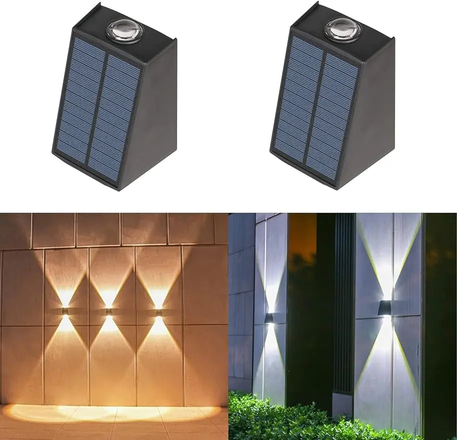 Solar Wall Light Up and Down 2 Modes Waterproof Decorative Lighting for House Porch Yard (Warm White+Cold White)
Solar Wall Light Up and Down 2 Modes Waterproof Decorative Lighting for House Porch Yard (Warm White+Cold White)